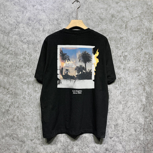 Gallery Dept T Shirt Retro Printed Loose Short-Sleeved Shirt